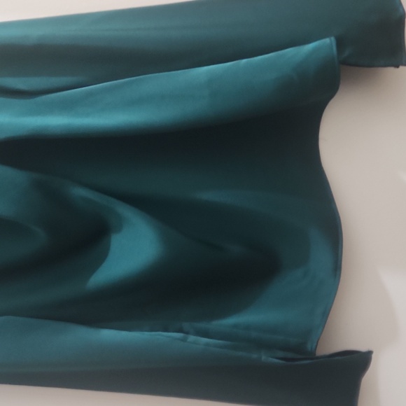 H&M Draped Blouse Green XS - Picture 3 of 16